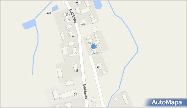 Gałdowo, Gałdowo, 17, mapa Gałdowo