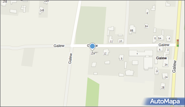 Galew, Galew, 12a, mapa Galew