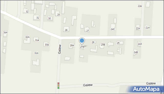 Galew, Galew, 27A, mapa Galew