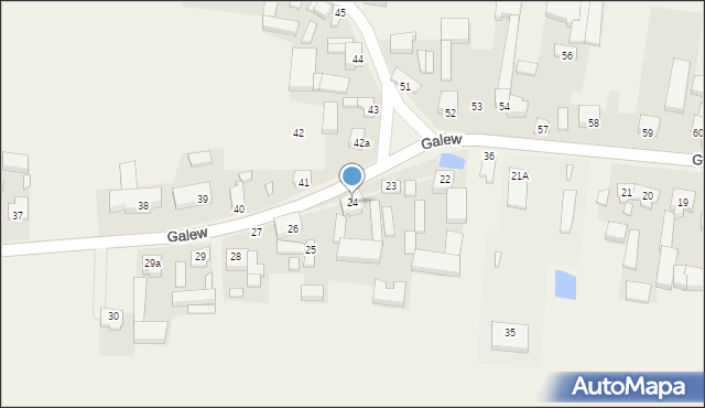 Galew, Galew, 24, mapa Galew
