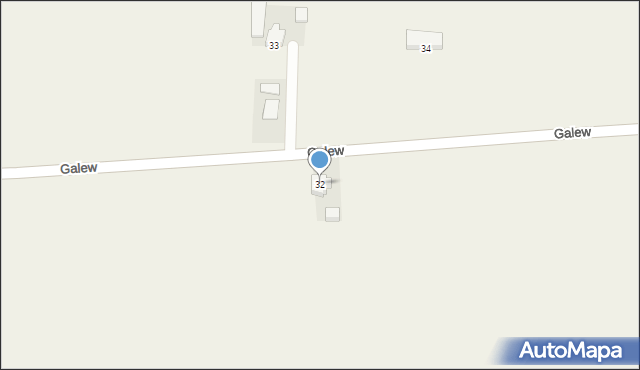 Galew, Galew, 32, mapa Galew