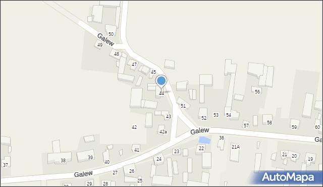 Galew, Galew, 44, mapa Galew