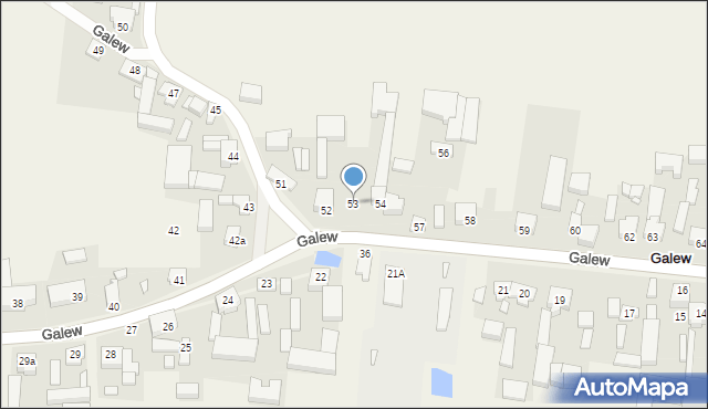 Galew, Galew, 53, mapa Galew