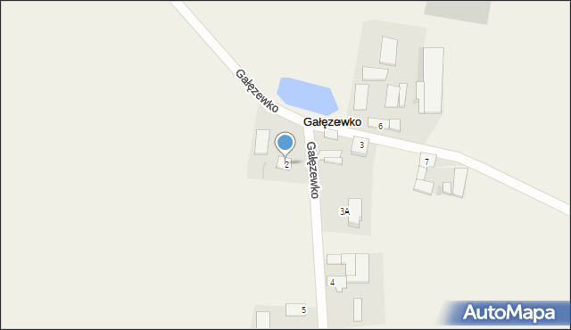 Gałęzewko, Gałęzewko, 2, mapa Gałęzewko