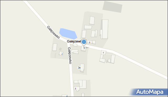 Gałęzewko, Gałęzewko, 3, mapa Gałęzewko