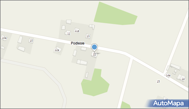 Gałęzice, Gałęzice, 12, mapa Gałęzice