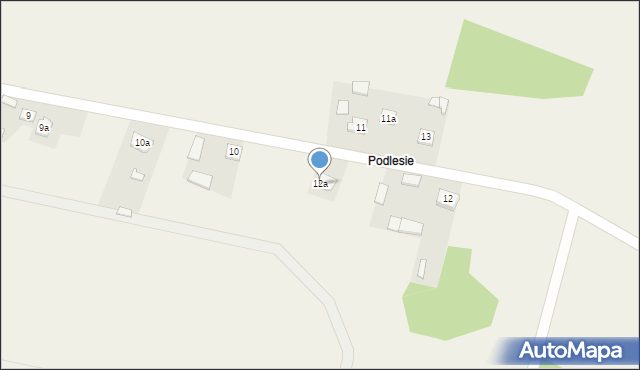 Gałęzice, Gałęzice, 12a, mapa Gałęzice