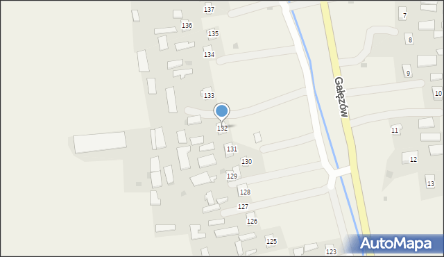 Gałęzów, Gałęzów, 132, mapa Gałęzów