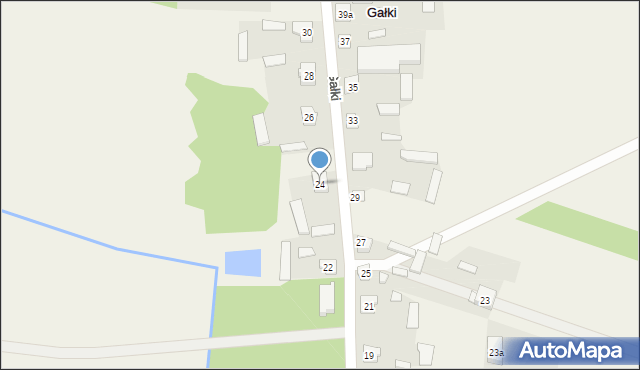 Gałki, Gałki, 24, mapa Gałki
