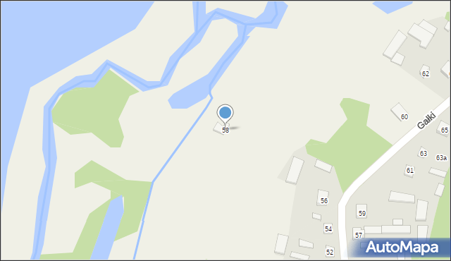 Gałki, Gałki, 58, mapa Gałki
