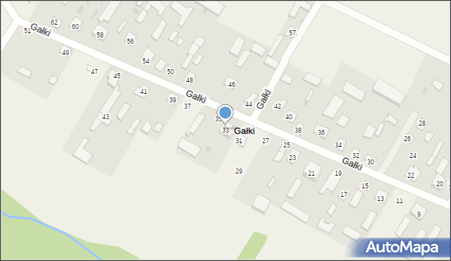 Gałki, Gałki, 33, mapa Gałki