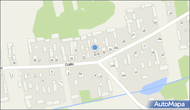 Gałki, Gałki, 31, mapa Gałki