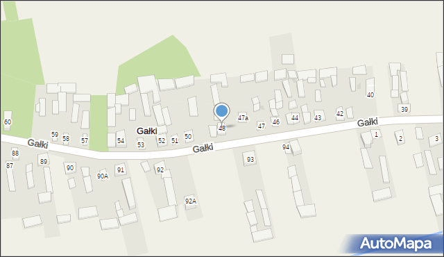 Gałki, Gałki, 48, mapa Gałki