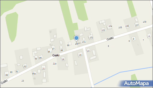 Gałki, Gałki, 100, mapa Gałki