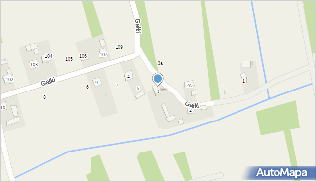Gałki, Gałki, 3, mapa Gałki