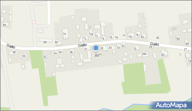 Gałki, Gałki, 36a, mapa Gałki