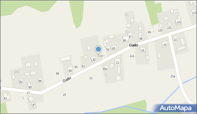 Gałki, Gałki, 93, mapa Gałki