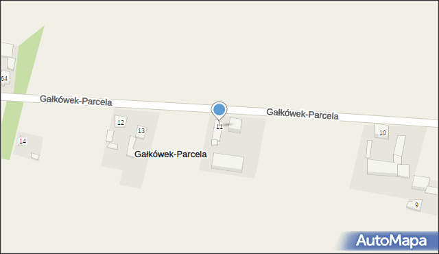 Gałkówek-Parcela, Gałkówek-Parcela, 11, mapa Gałkówek-Parcela