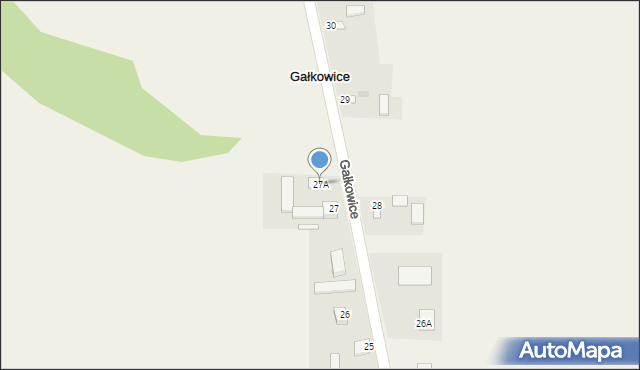 Gałkowice, Gałkowice, 27A, mapa Gałkowice