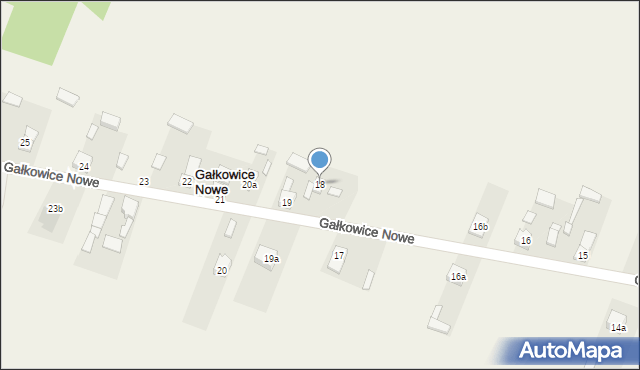 Gałkowice Nowe, Gałkowice Nowe, 18, mapa Gałkowice Nowe