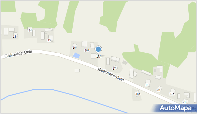 Gałkowice-Ocin, Gałkowice-Ocin, 17A, mapa Gałkowice-Ocin
