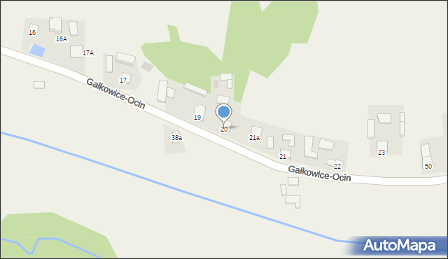 Gałkowice-Ocin, Gałkowice-Ocin, 20, mapa Gałkowice-Ocin