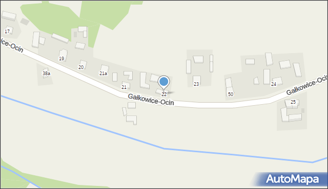 Gałkowice-Ocin, Gałkowice-Ocin, 22, mapa Gałkowice-Ocin