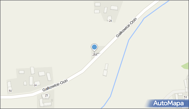 Gałkowice-Ocin, Gałkowice-Ocin, 26A, mapa Gałkowice-Ocin