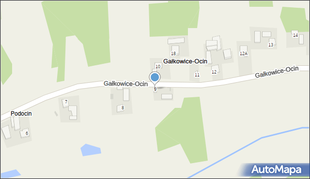 Gałkowice-Ocin, Gałkowice-Ocin, 9, mapa Gałkowice-Ocin