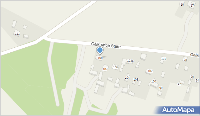Gałkowice Stare, Gałkowice Stare, 108, mapa Gałkowice Stare