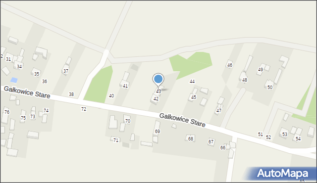 Gałkowice Stare, Gałkowice Stare, 43, mapa Gałkowice Stare