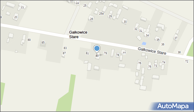 Gałkowice Stare, Gałkowice Stare, 80, mapa Gałkowice Stare