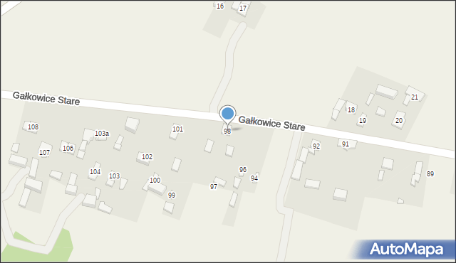 Gałkowice Stare, Gałkowice Stare, 98, mapa Gałkowice Stare