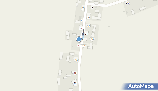 Gałkowo, Gałkowo, 15, mapa Gałkowo