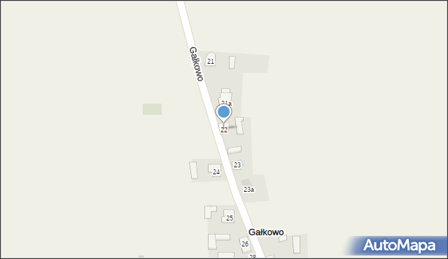 Gałkowo, Gałkowo, 22, mapa Gałkowo
