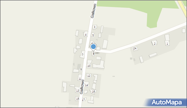 Gałkowo, Gałkowo, 8, mapa Gałkowo