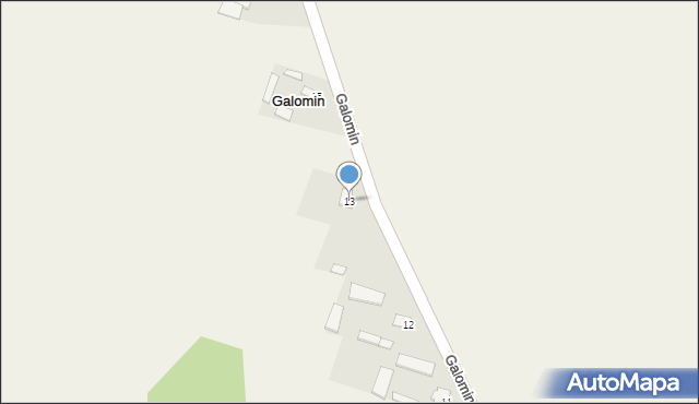 Galomin, Galomin, 13, mapa Galomin