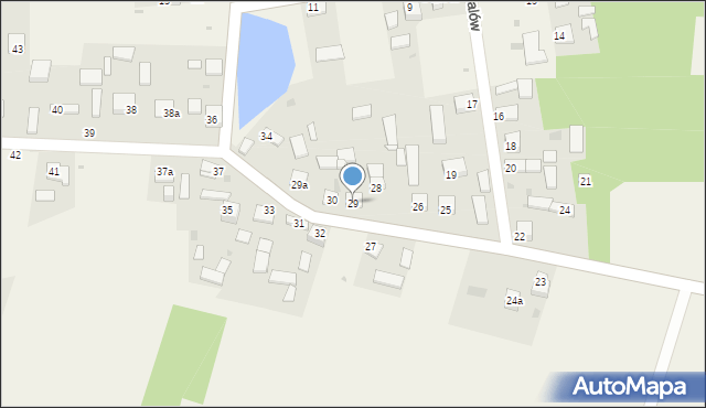 Galów, Galów, 29, mapa Galów
