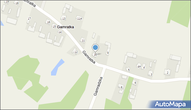 Gamratka, Gamratka, 10, mapa Gamratka