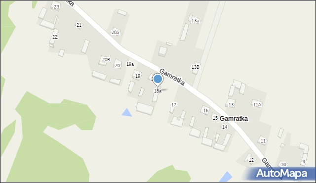 Gamratka, Gamratka, 18a, mapa Gamratka