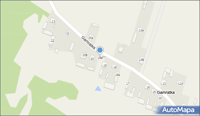 Gamratka, Gamratka, 19a, mapa Gamratka