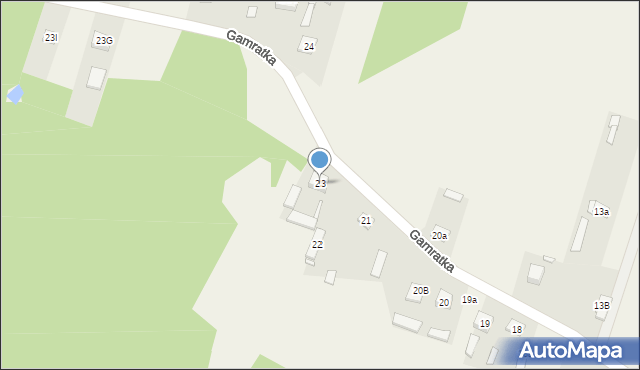Gamratka, Gamratka, 23, mapa Gamratka