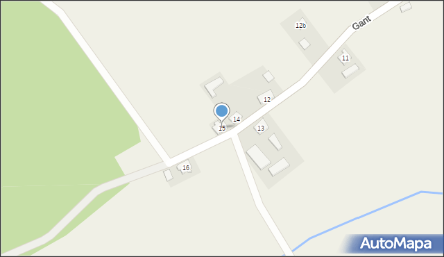 Gant, Gant, 15, mapa Gant