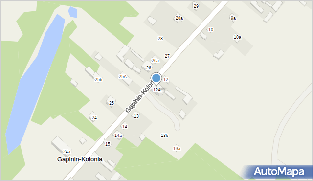 Gapinin-Kolonia, Gapinin-Kolonia, 12A, mapa Gapinin-Kolonia