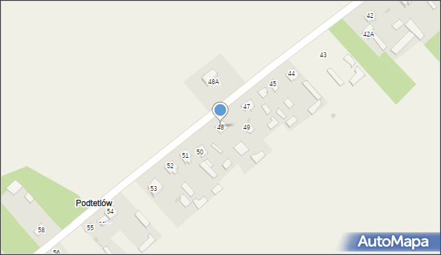 Garbatka Długa, Garbatka Długa, 48, mapa Garbatka Długa