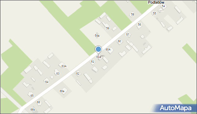 Garbatka Długa, Garbatka Długa, 61a, mapa Garbatka Długa