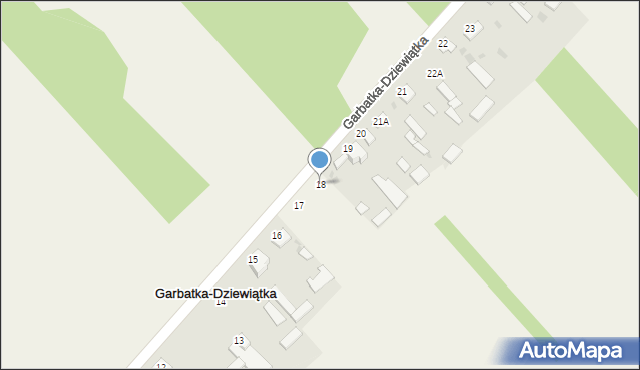 Garbatka-Dziewiątka, Garbatka-Dziewiątka, 18, mapa Garbatka-Dziewiątka
