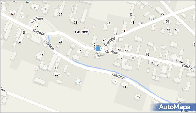 Garbce, Garbce, 10, mapa Garbce