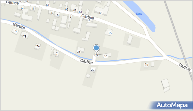 Garbce, Garbce, 2A, mapa Garbce