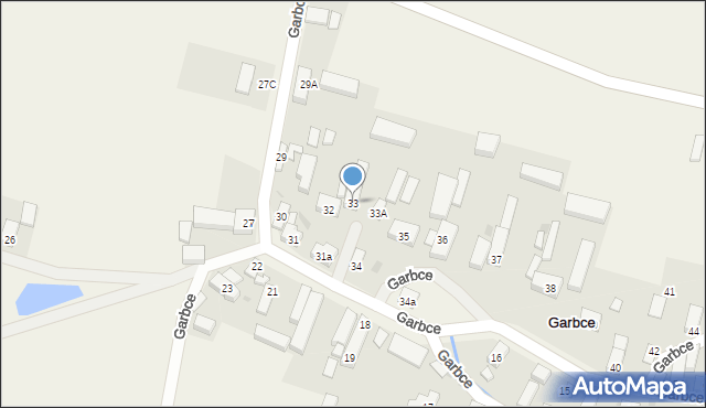 Garbce, Garbce, 33, mapa Garbce